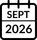 September 2026 calendar icon